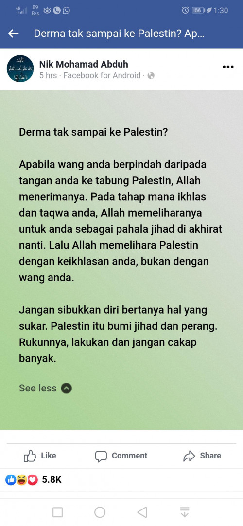 Negara Paling Banyak Derma Kepada Palestine