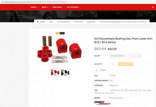 PU bushing set