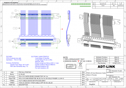 [SOLD] ADT-LINK Riser Cables PCIe 4.0