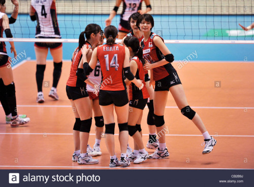 japan womens volleyball team group jpn may 23 2012 volleyball fivb CB2B9J