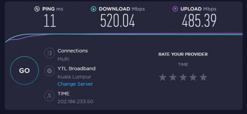 TimeSpeedtest