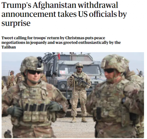 US Afghanistan Withdrawal was Signed by Trump