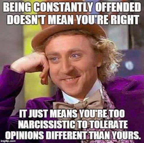 Being offended by reality doesnt make reality any less truthful