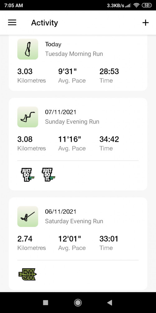 How many KM you walk or run per day?