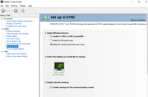 g sync
