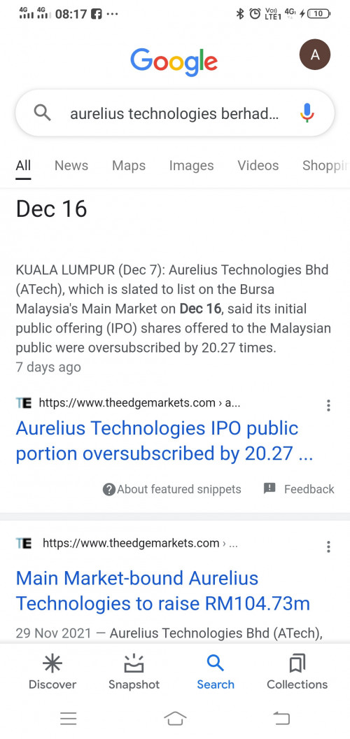 Aurelius technologies berhad share price