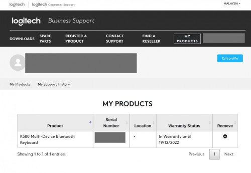KB warranty