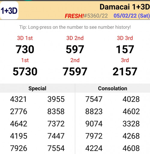 Screenshot 20220205 215602 Live 4D Results