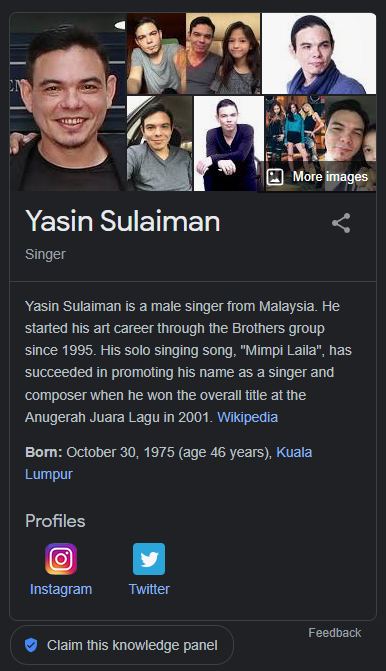 Yassin penyanyi nasyid Penyanyi dan