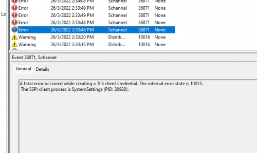 event viewer logs