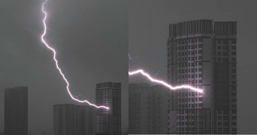 lightning strike house