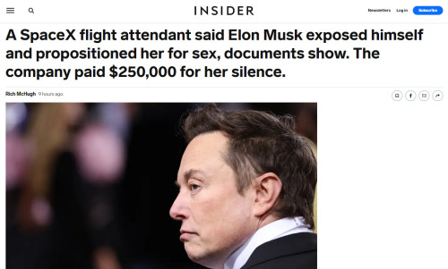 SpaceX Flight Attendant: Elon Musk Exposed Himself