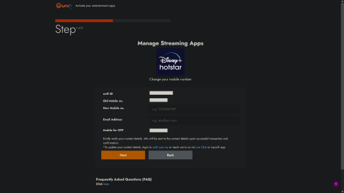 Change Disney+ Hotstar's Mobile Number Directly on unifi TV Packs' Exclusive Access