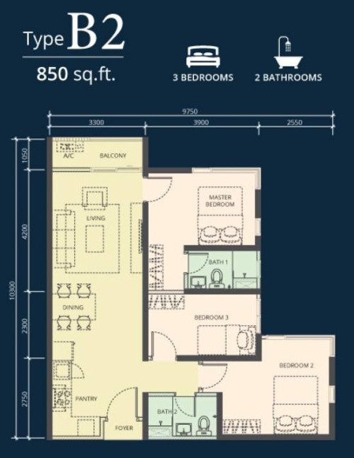 KL48 Residences Unit Layout Type B2 edit 701309738151839