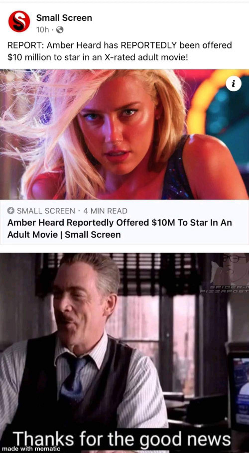 500px x 909px - Amber Heard in porn?