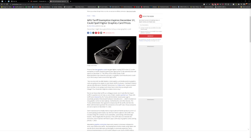 GPU Tariff Exemption Expires December 31, Could Spell Higher Graphics Card Prices Tom's Hardware Goo
