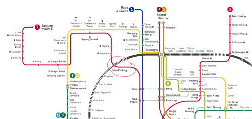 KTM Station - Jalan Kuching (interchange w MRT3)