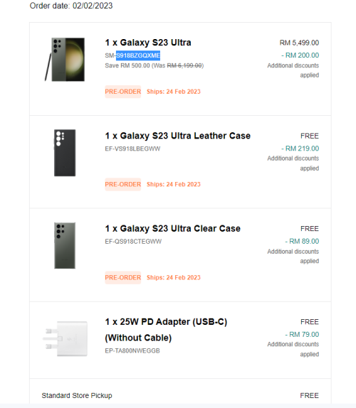 Samsung preorder