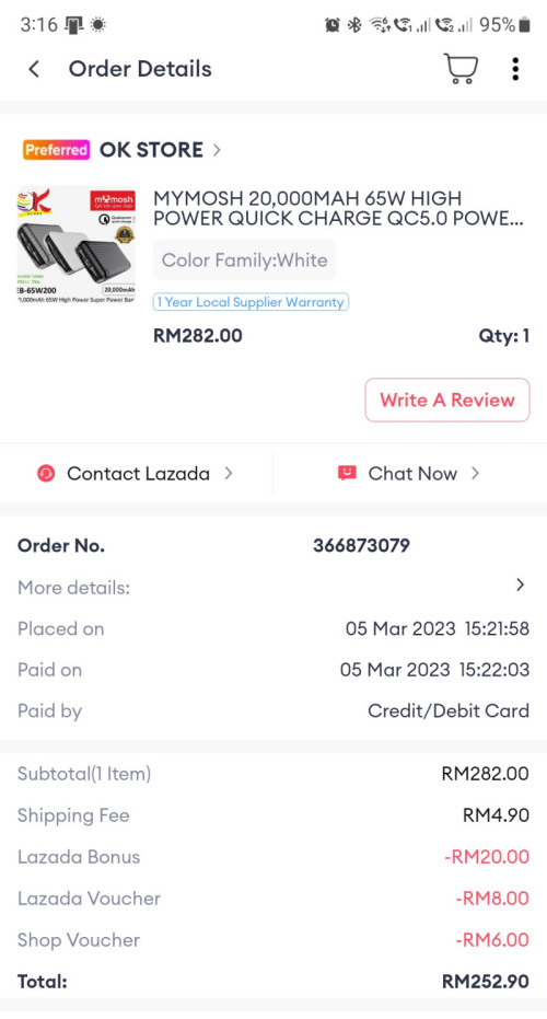 Powerbank lazada