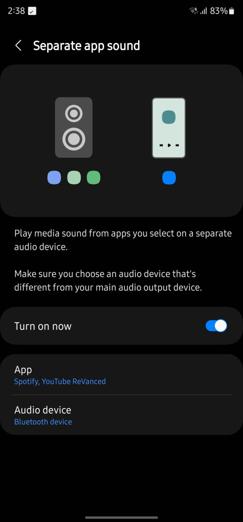 Screenshot 20230314 143824 Separate app sound