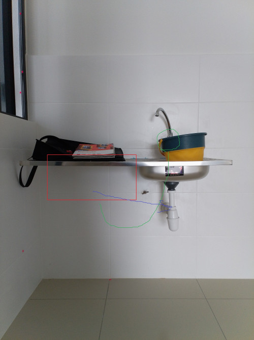 Moving kitchen sink location without hacking wall