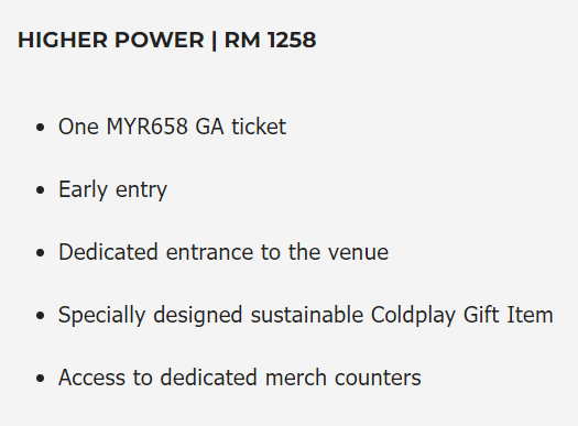 Harga Tiket Coldplay. Sejukkk