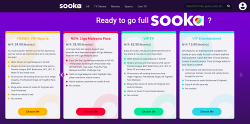 Sooka VIP Subscription Prices (As of Jun 2023)