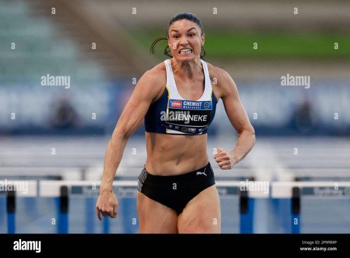 michelle jenneke of australia wins the women 100 metre hurdlesduring the 2023 sydney track classic a