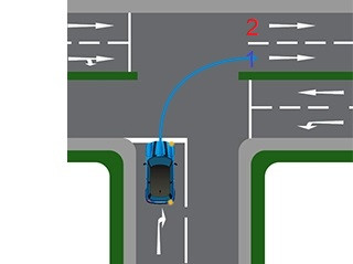 T Junction Direction Which is the correct lane for T-junction?