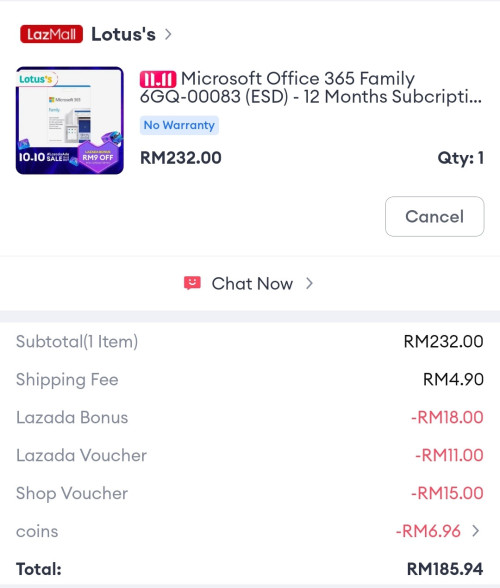 Screenshot 20231111 013809 Lazada