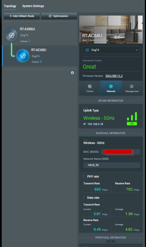 aimesh node speed slow 2
