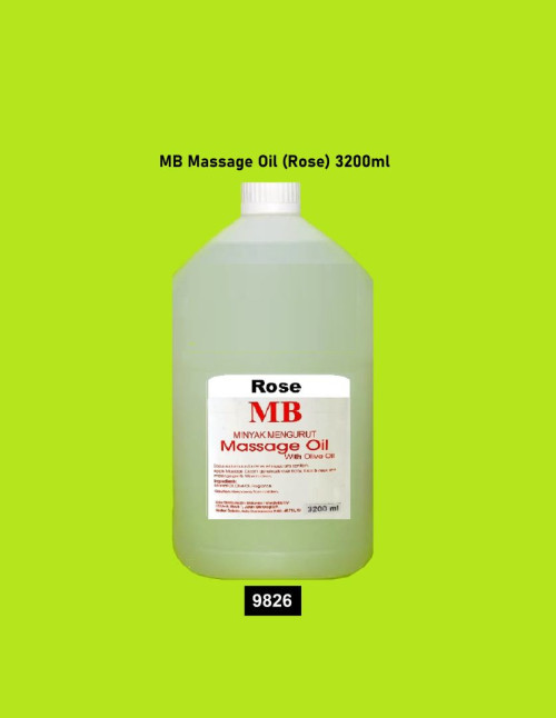1d 9826 MB Massage Oil (Rose) 3200ml