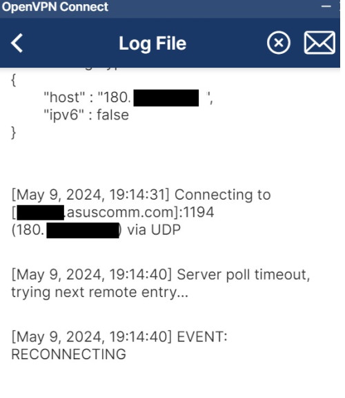 ovpn client error