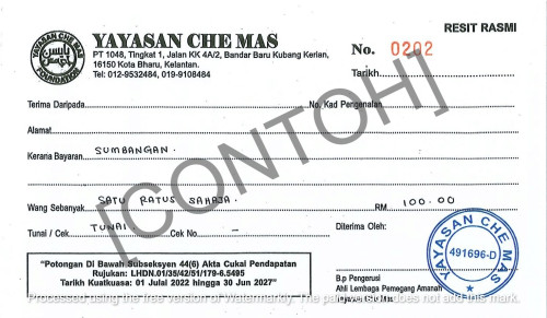 contoh resit rasmi 1 1