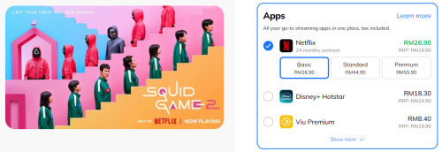 Netflix add-on with 24 months contract on Astro
