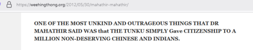Mahathir Citizenship