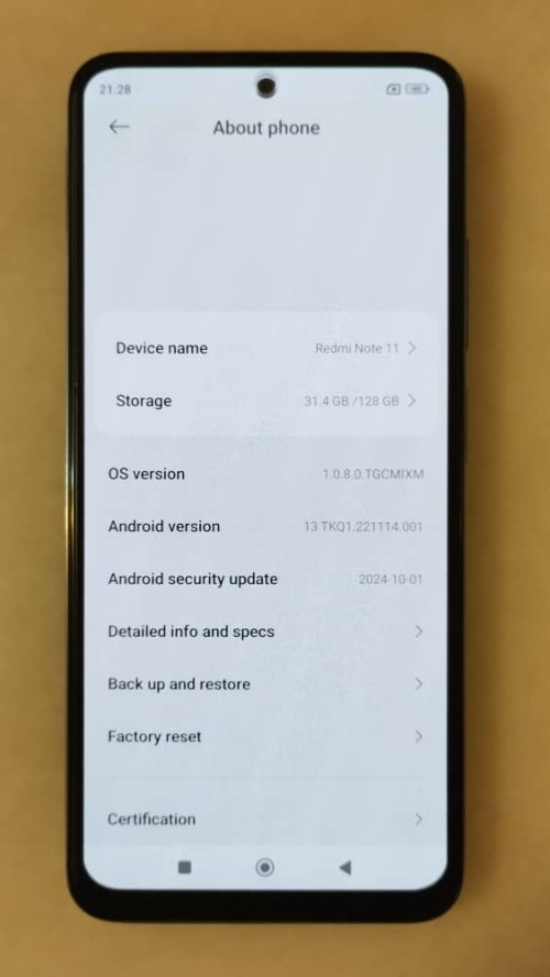 redmi note 11 4g about phone
