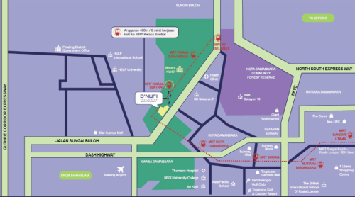 DNuri Residences @ Kwasa Damansara location 1024x570
