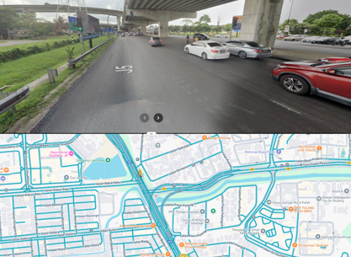 this junction between kampung bakar batu leading to permas or to tmn iskandar