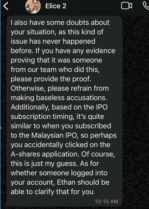 elice scam message 3
