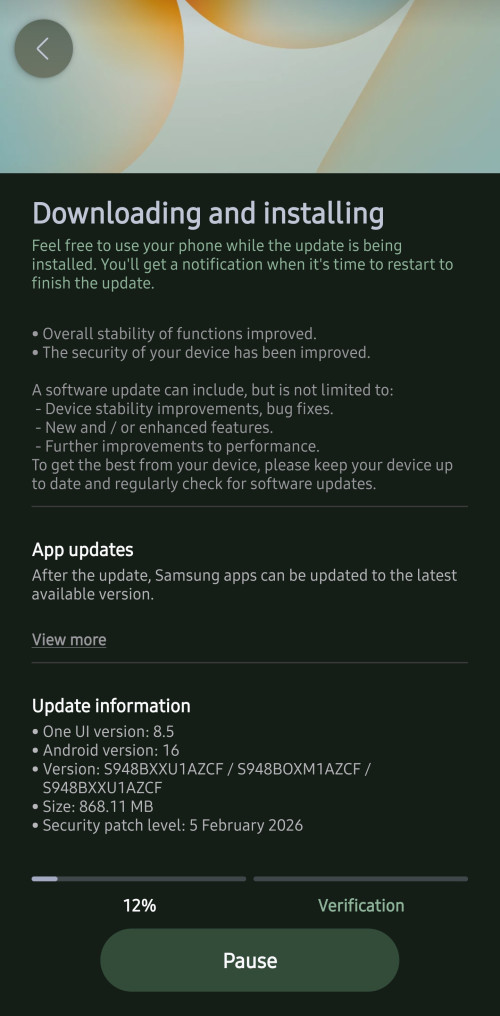 Screenshot 20260325 203155 Software update