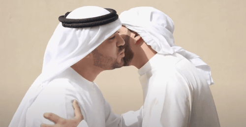 Khalid Al Ameri Demonstates How Arabs Kiss 