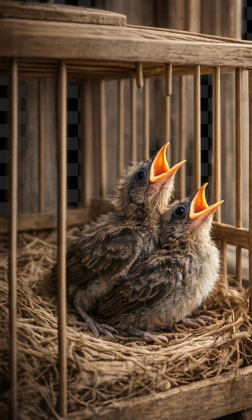 Bulbul in the cage