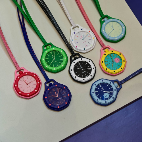 Swatch x Audemars Piguet Swatch Pop Pocket Watch Royal Oak Bioceramic Full Review Video 16