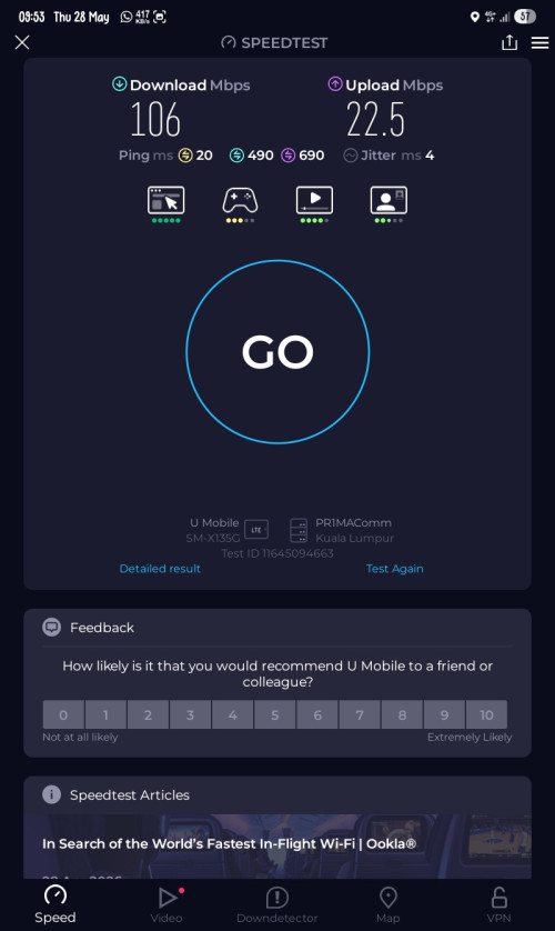 Screenshot 20260528 095310 Speedtest