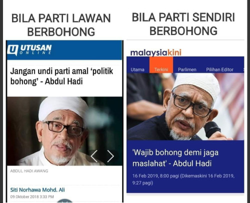 PAS bohong