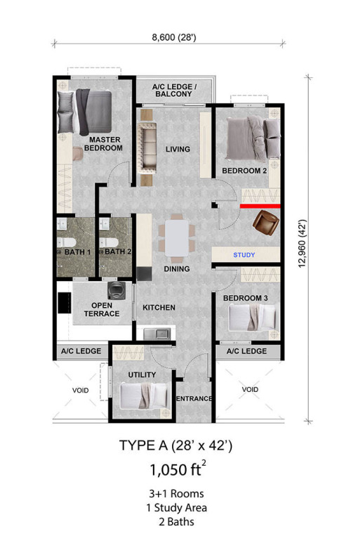 floor plan type A