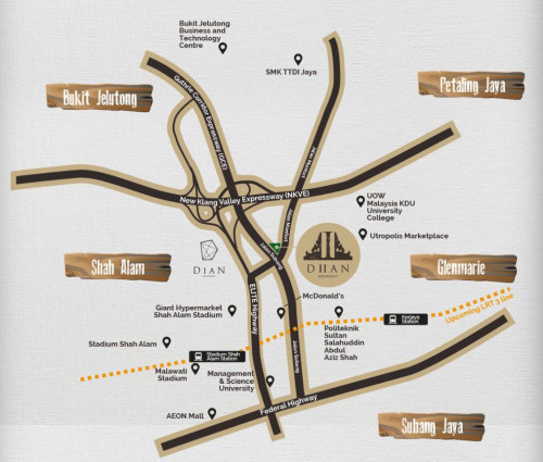 Residensi Dian II Location Map