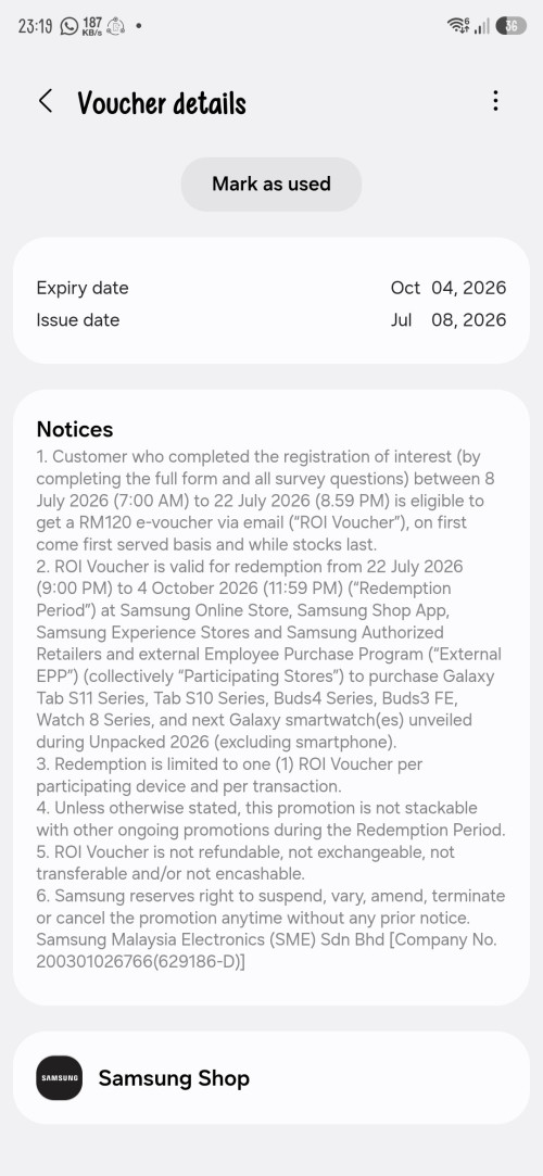 Screenshot 20260722 231930 Samsung Wallet