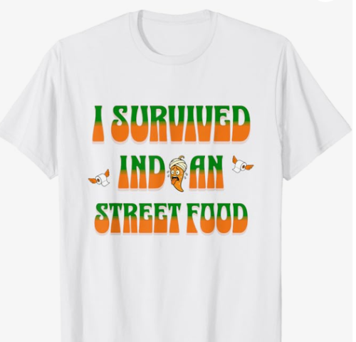 indian street food t shirt